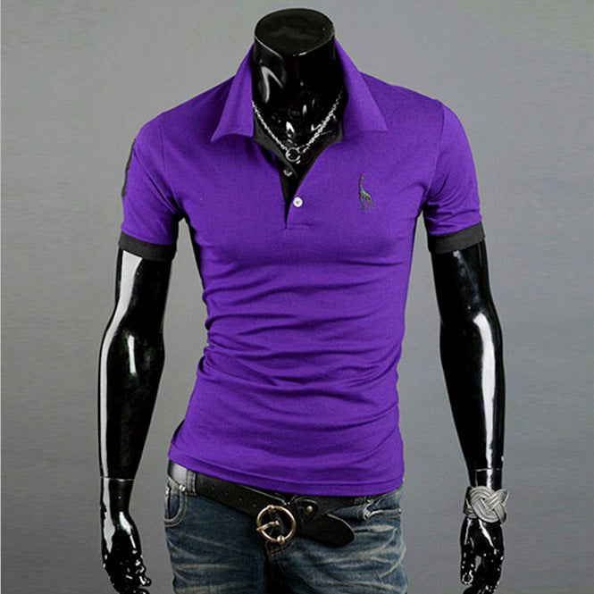 Summer T-shirt Men's Short-sleeved Shirt Popular Fashion Polo Shirt