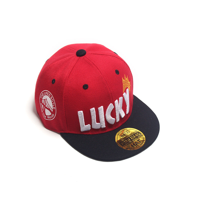 Children's Baseball Cap Tide Hiphop Flat Brim Peaked Cap