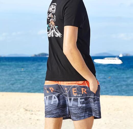 Summer Seaside Vacation Quick Drying Men's Loose Shorts