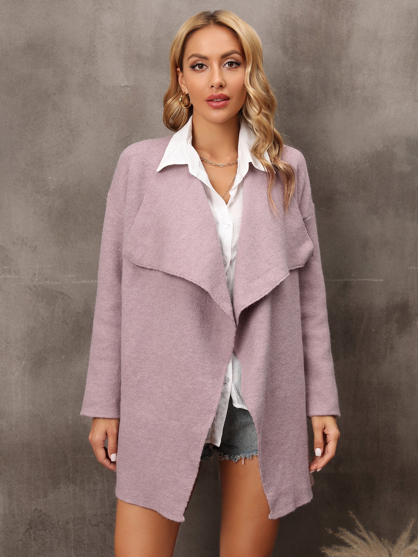 Plus Size Women's Long Fashion Coat