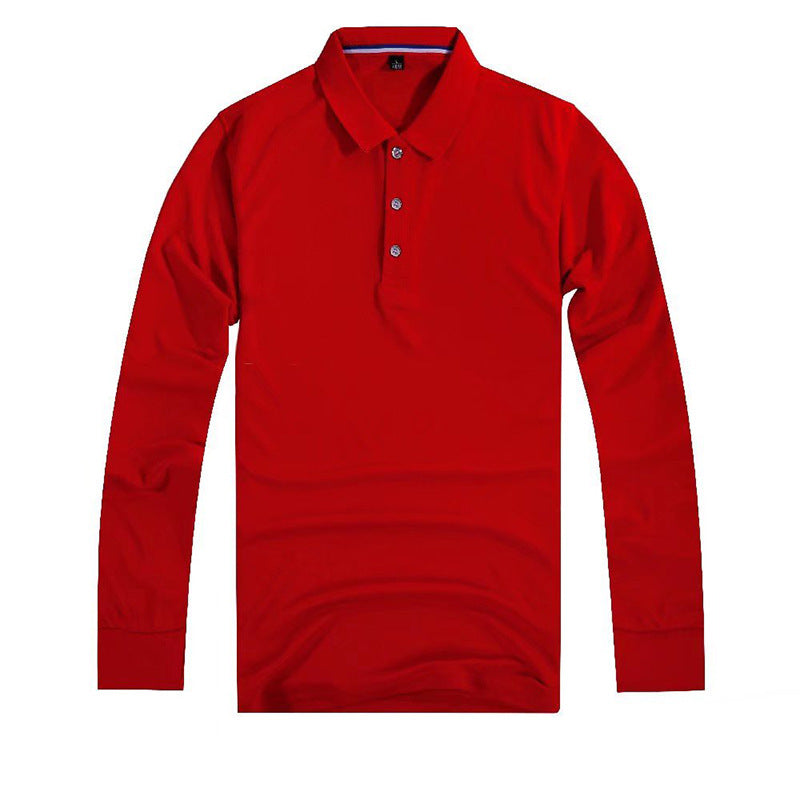 Men's Long Sleeved Polo Shirt Is Loose Breathable And Casual