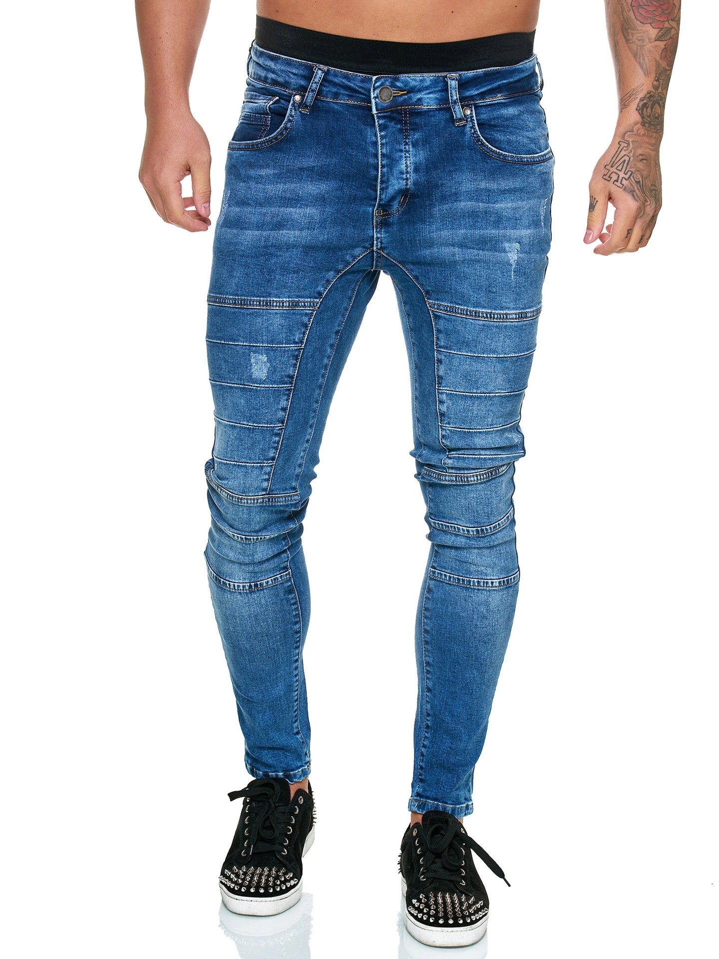 Men's Hip-hop Skinny Ripped Casual Jeans