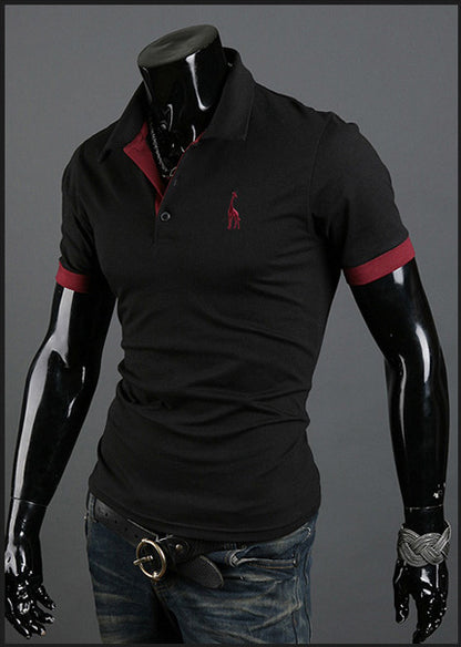 Summer T-shirt Men's Short-sleeved Shirt Popular Fashion Polo Shirt