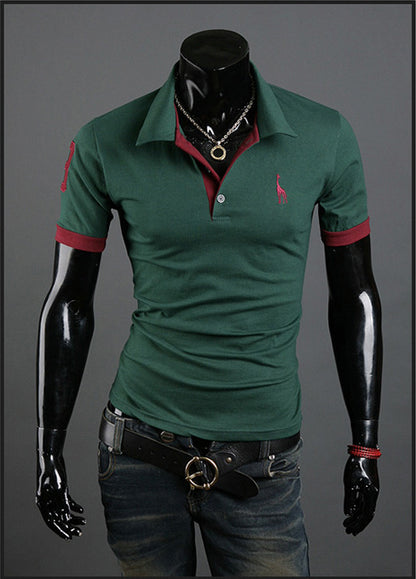 Summer T-shirt Men's Short-sleeved Shirt Popular Fashion Polo Shirt