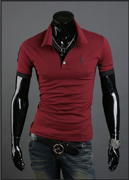 Summer T-shirt Men's Short-sleeved Shirt Popular Fashion Polo Shirt