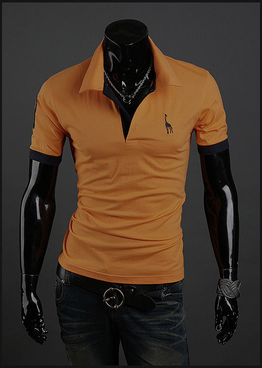 Summer T-shirt Men's Short-sleeved Shirt Popular Fashion Polo Shirt