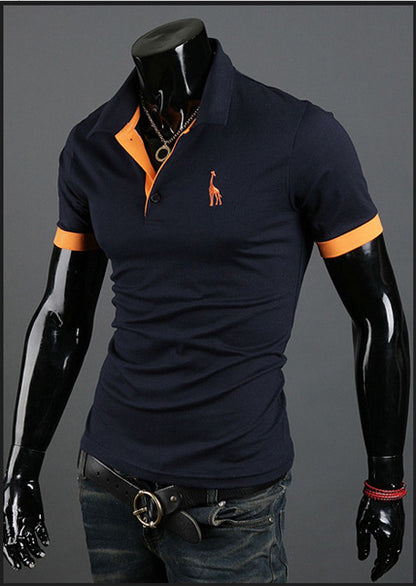 Summer T-shirt Men's Short-sleeved Shirt Popular Fashion Polo Shirt