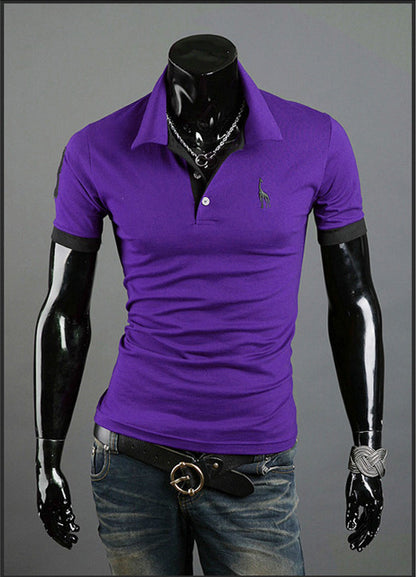 Summer T-shirt Men's Short-sleeved Shirt Popular Fashion Polo Shirt