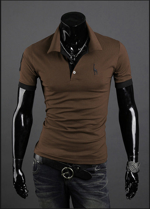 Summer T-shirt Men's Short-sleeved Shirt Popular Fashion Polo Shirt