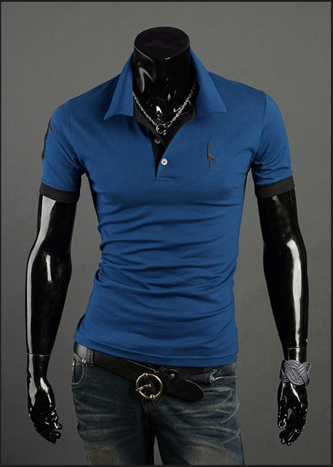 Summer T-shirt Men's Short-sleeved Shirt Popular Fashion Polo Shirt