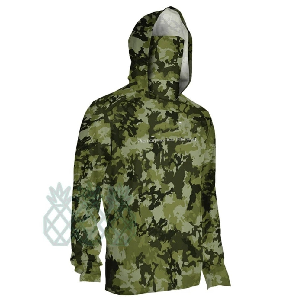 Men's Fishing Hooded Sun Protection Clothing Summer