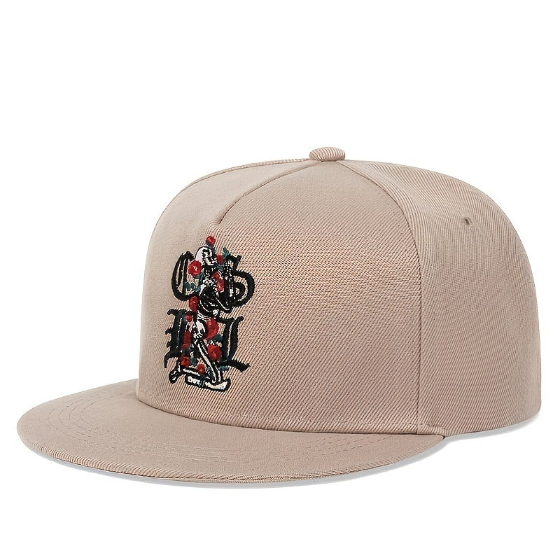 Pure Cotton Embroidery Hip-hop Cap Male