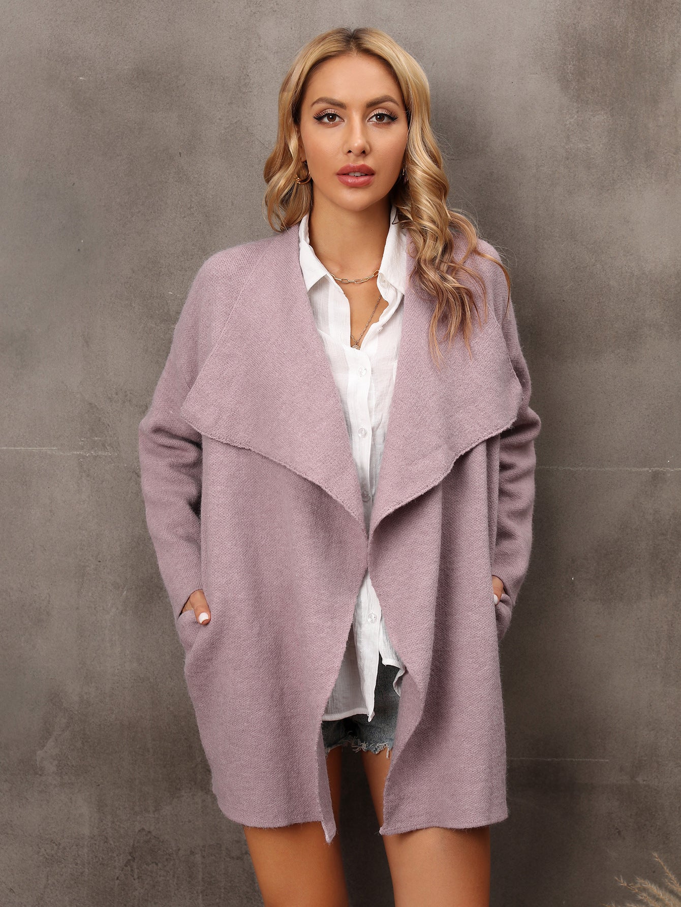 Plus Size Women's Long Fashion Coat