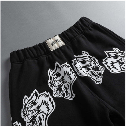 Cotton Summer Frayed New Men's Cartoon Loose Printed Shorts