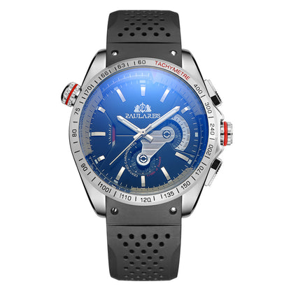 Automatic Mechanical Multifunctional Noctilucent Tape Classic Men's Watch