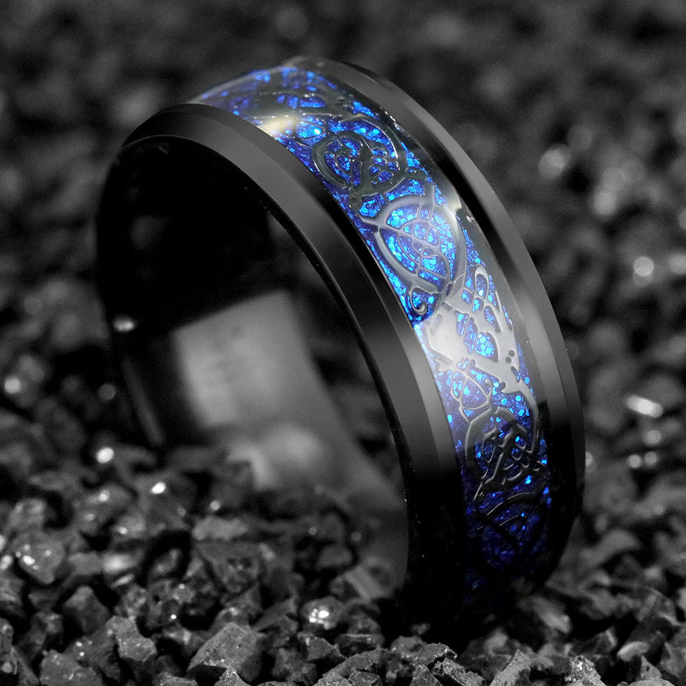 Dragon Pattern Ring Domineering Male And Female Students