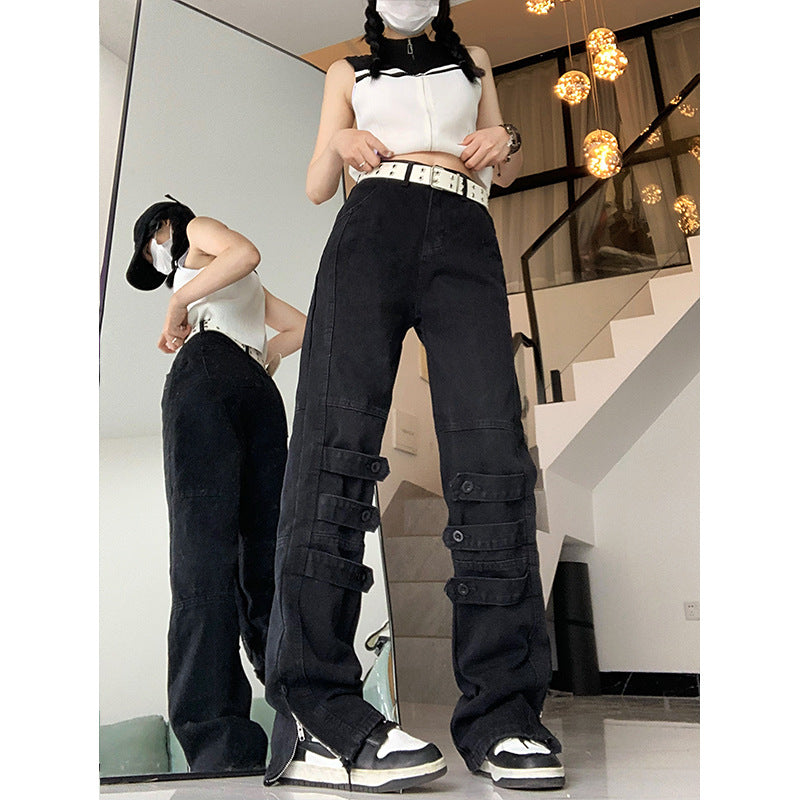 Women's Casual Fashion Straight Jeans