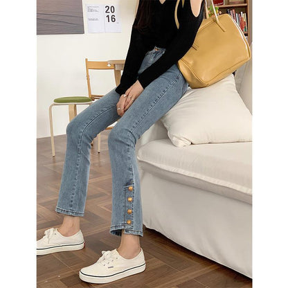 High Waist Slimming Retro Jeans For Women