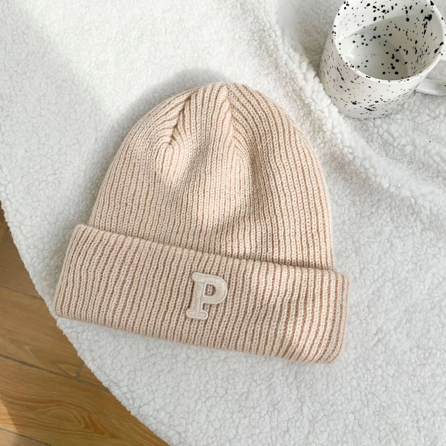 Men And Women Autumn And Winter Korean Style All-matching Couple Trendy Brand Thermal Head Cover Beanie Hat