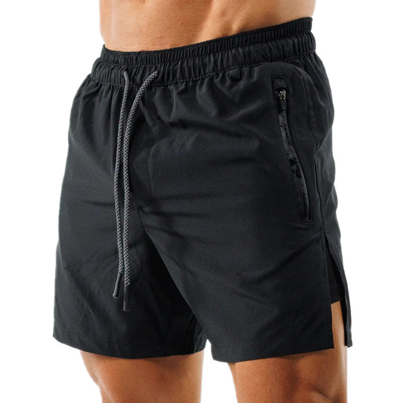 Men's Training Fitness Four-sided Stretch Double-layer Shorts