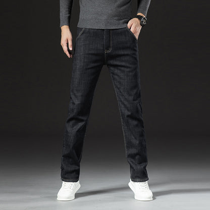 Men's Lambswool Fleece Padded Jeans Winter