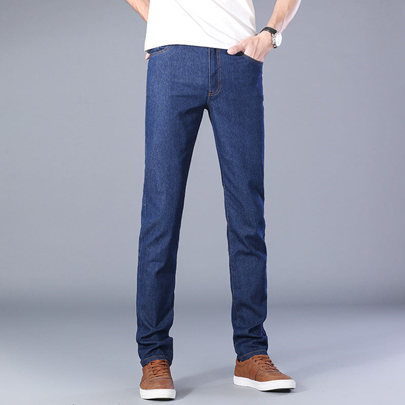 Men's Slim Jeans Business Straight Micro Elastic