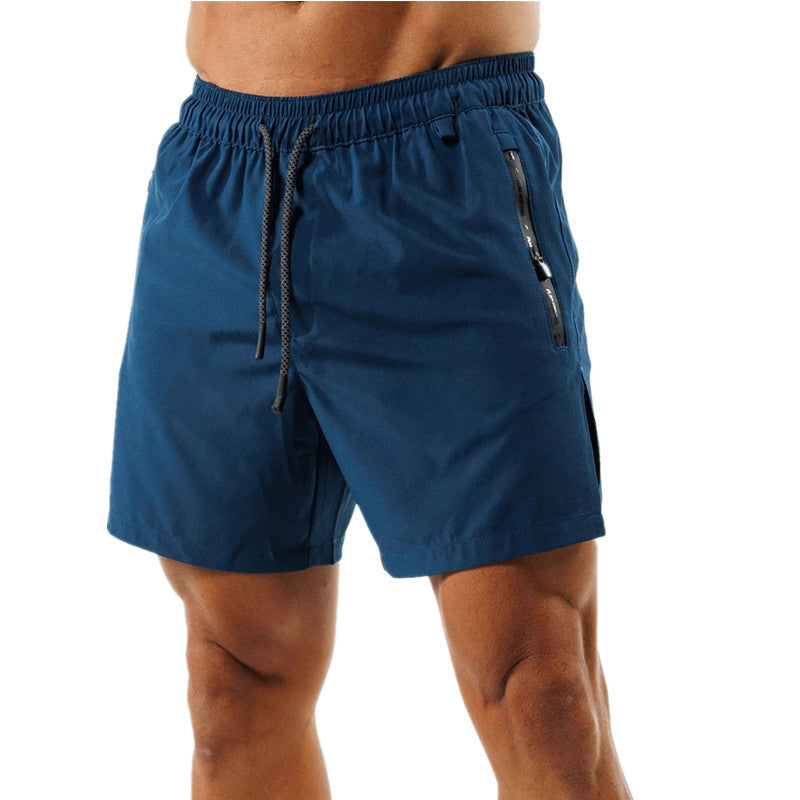 Men's Training Fitness Four-sided Stretch Double-layer Shorts