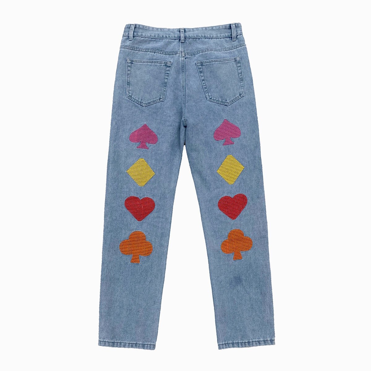 New Embroidered Jeans Men's Light Retro Legged Harlan Pants