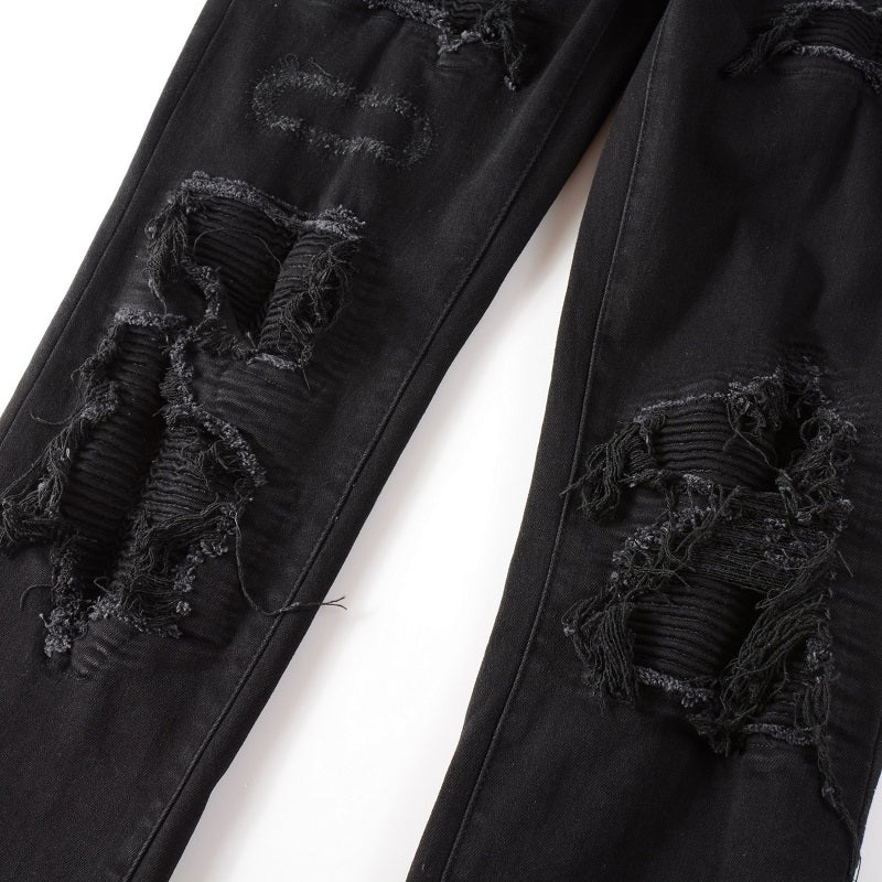 Men's jeans black hole