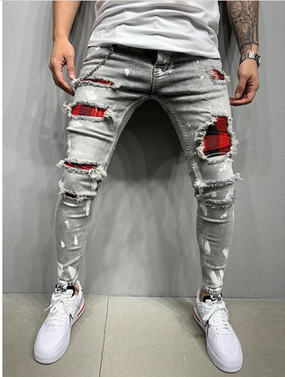 Men's paint jeans