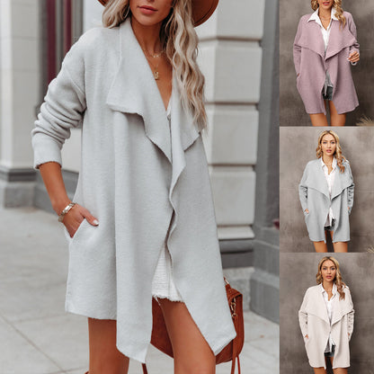 Plus Size Women's Long Fashion Coat