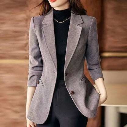 Fashion Personality Woolen Blazer Women