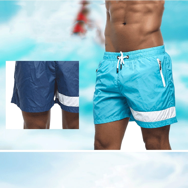 Men's Thin Straight Color Matching Sports Casual Shorts