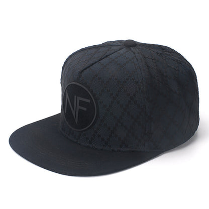 New Men's Baseball Cap Spring And Summer New Sun-proof Hip Hop Fashion Plaid Flat Eaves Cap