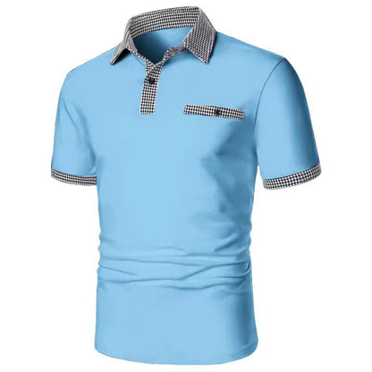 New Style Men's Polo Shirt Short Sleeve Mixed Salad