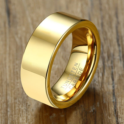 Simple And Smooth Male Tungsten Steel Ring