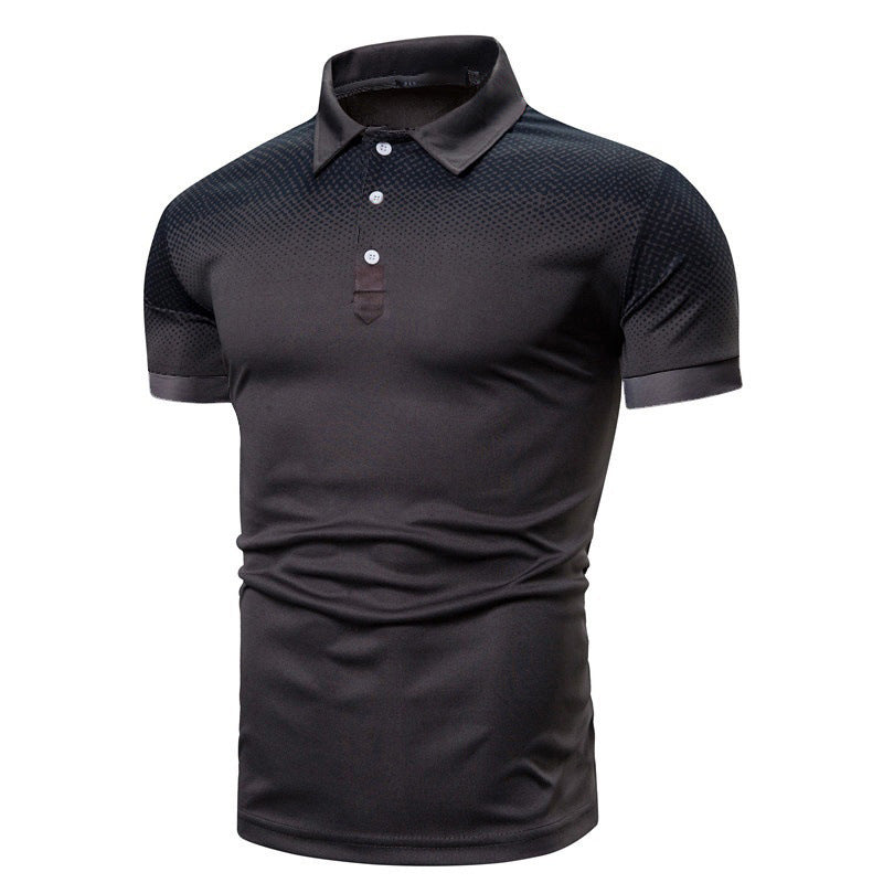 New Men's Casual 3d Digital Print Polo Shirt