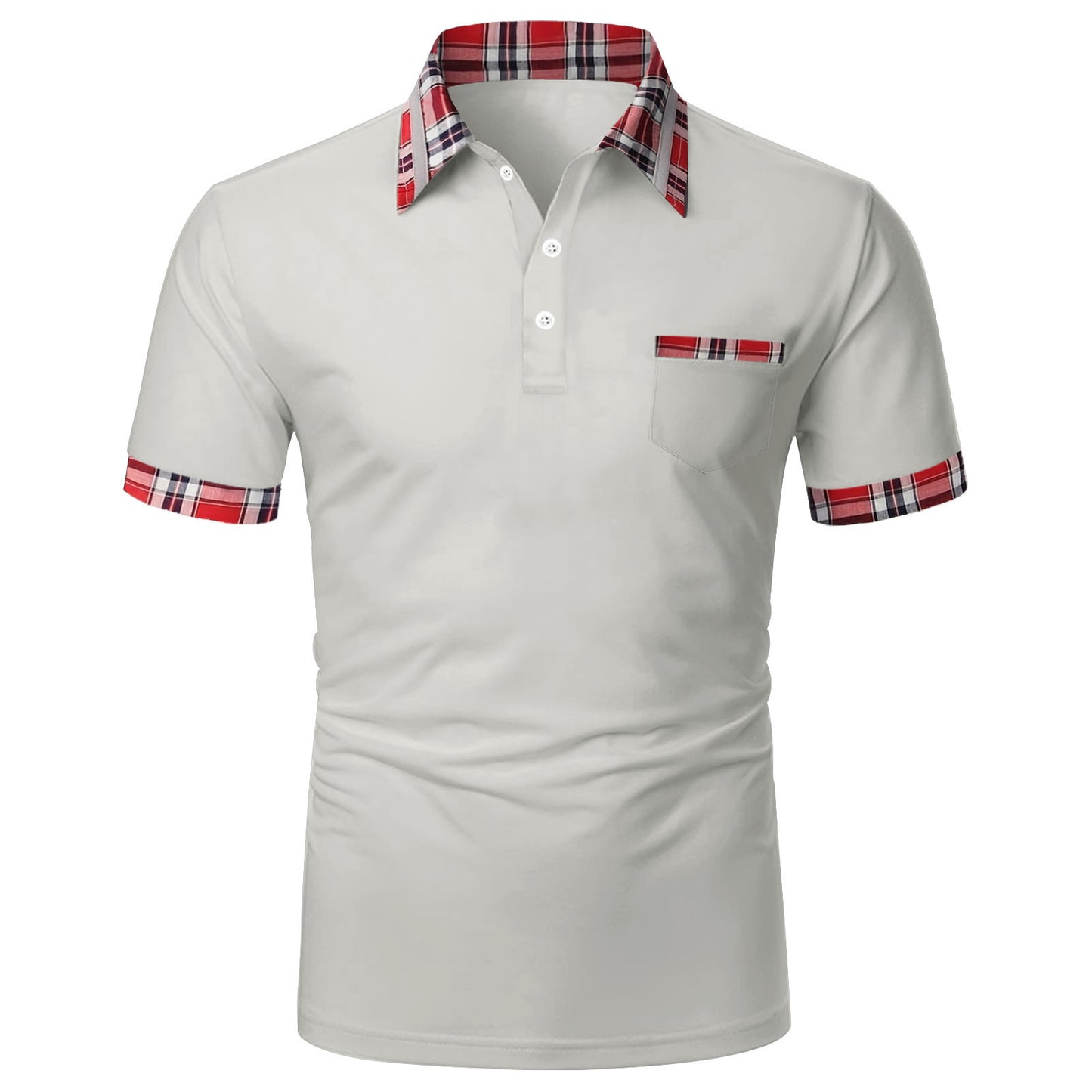 New Style Men's Polo Shirt Short Sleeve Mixed Salad