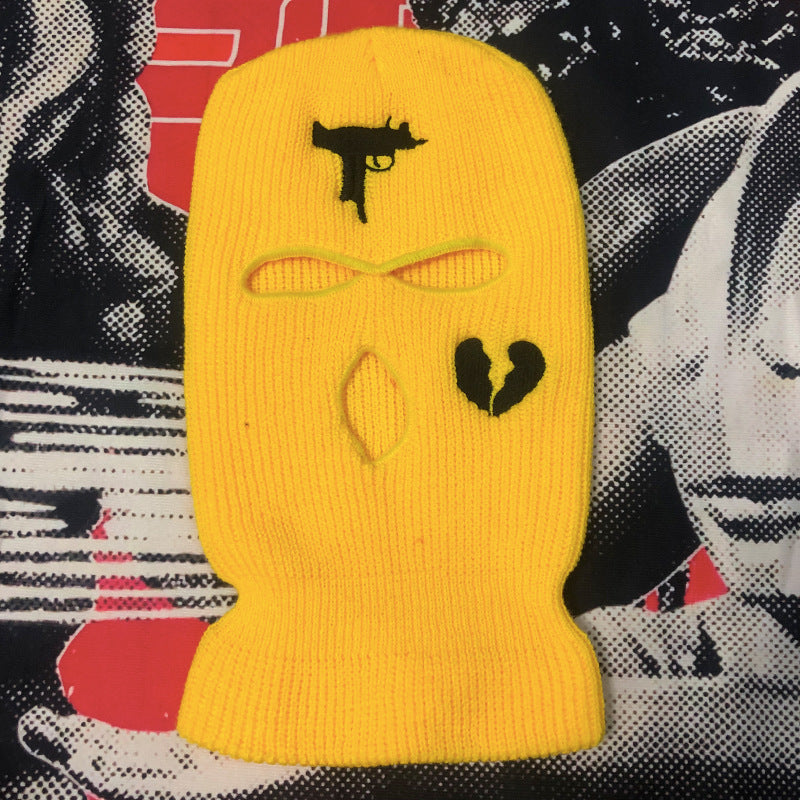 Embroidered Acrylic Three-hole  Ski Mask