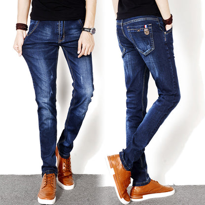 Jeans Slim Fit Plus Velvet Thickened Business Stretch