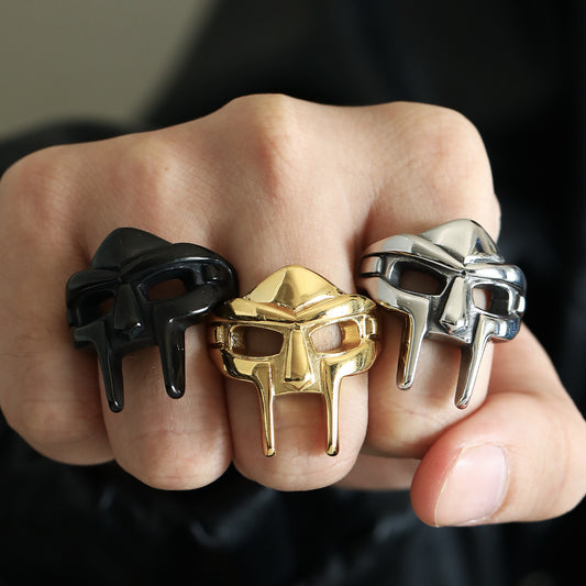 Ghost Head Titanium Steel Ring Domineering Hip Hop