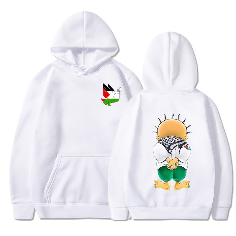 Peace Dove Hoodies Men Fashion Graphic Printed Sweatshir