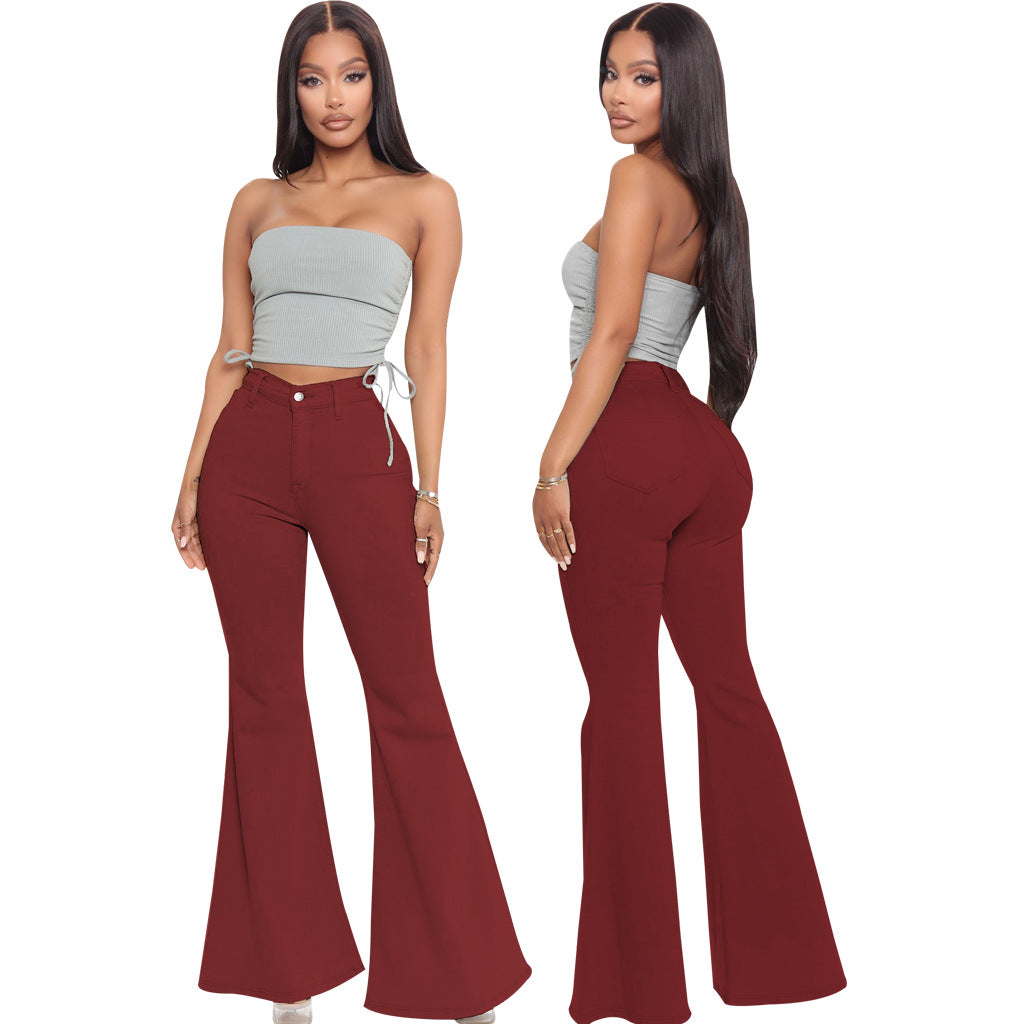 Fashionable High Waist All-match Slim Fit