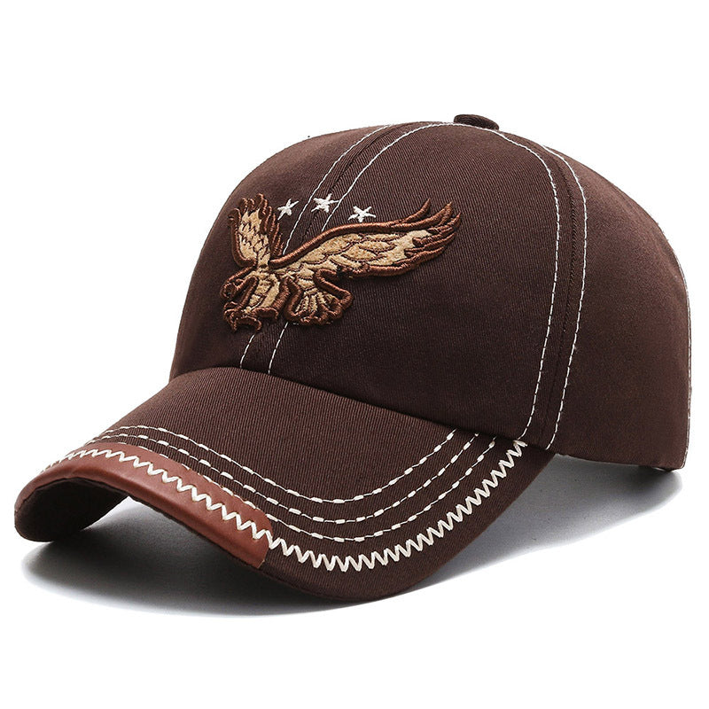 Hat Boy And Girl Sunshade Baseball Cap Eagle Embroidery Korean Style