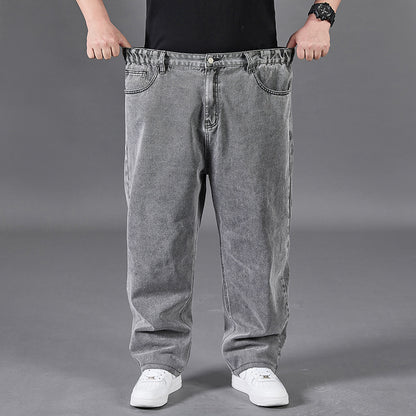 New Summer Men's Loose Straight Trend Jeans