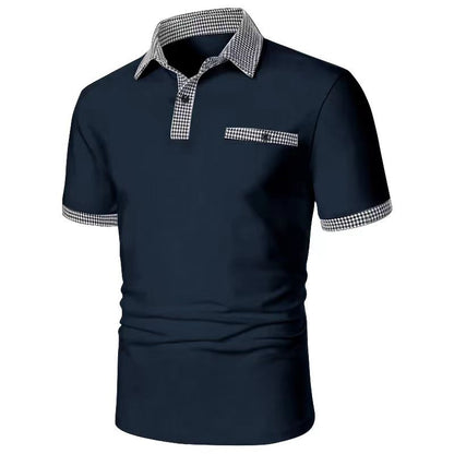 New Style Men's Polo Shirt Short Sleeve Mixed Salad