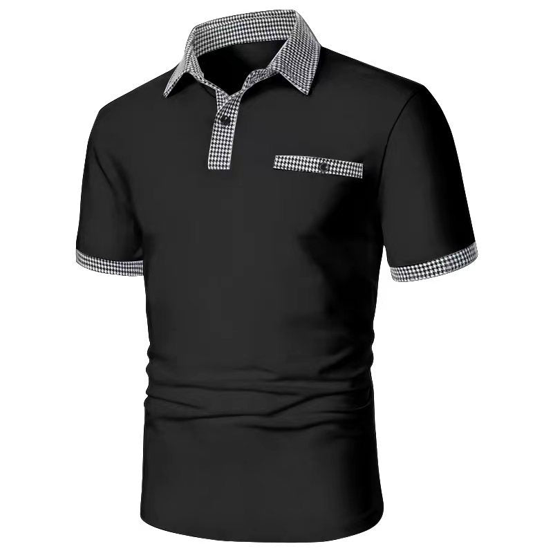 New Style Men's Polo Shirt Short Sleeve Mixed Salad