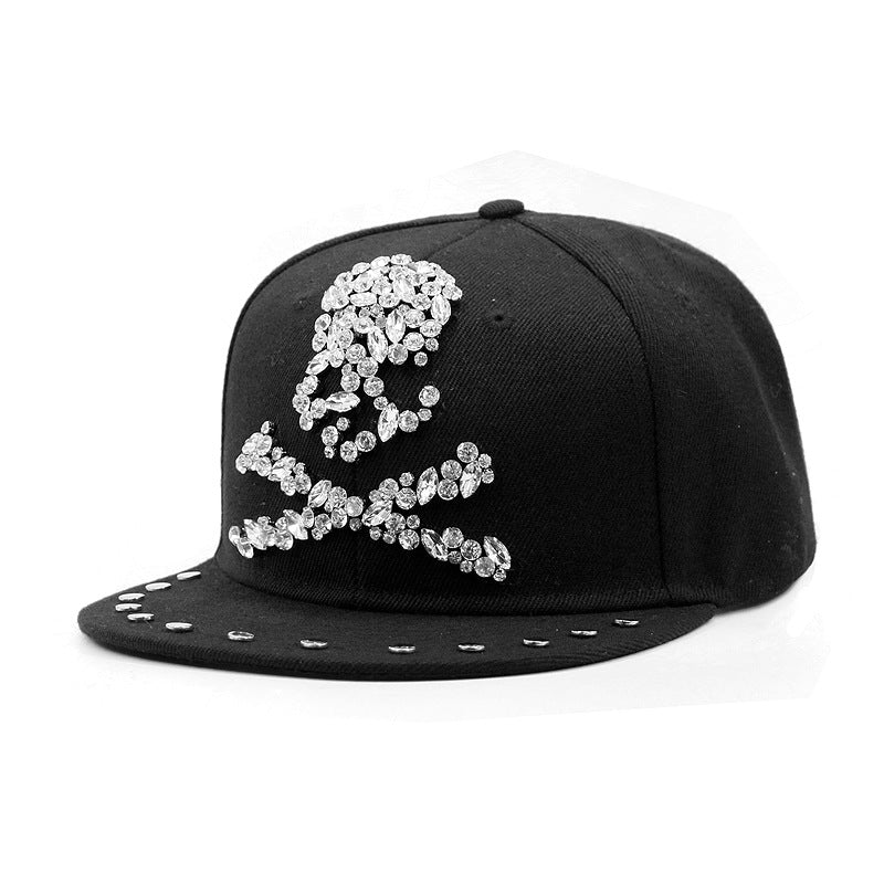 European And American Harajuku Style Hat Nail Cross Skull Rivet