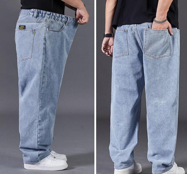 New Summer Men's Loose Straight Trend Jeans