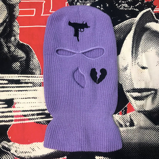 Embroidered Acrylic Three-hole  Ski Mask